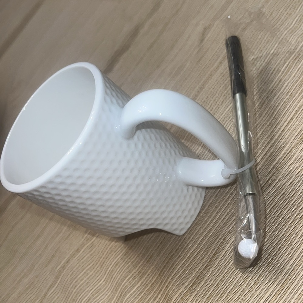 Golf Mug Cup Golf coffee cup mug with gold stick and ball gamer cup cool unique - Picture 3 of 9